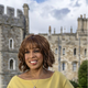 Gayle King poses in front of Windsor Castle.